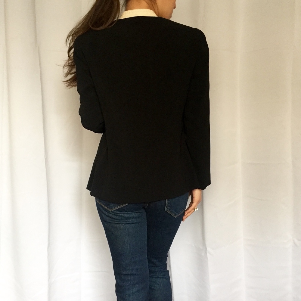 Worth Designer Suede Contrast Jacket - Picture 3 of 5